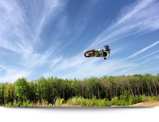 Bike in air